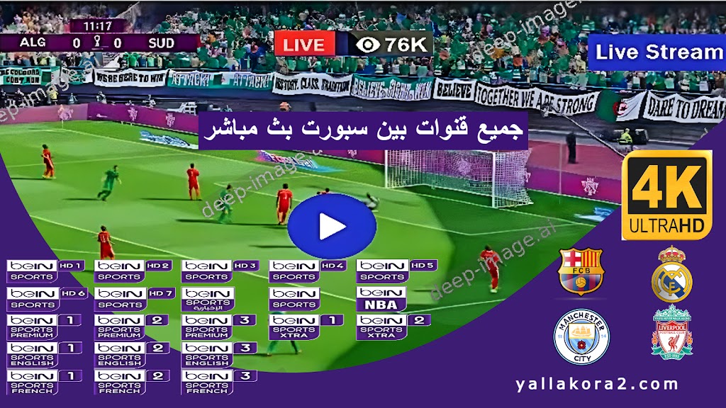 مشاهدة قناة بين سبورت ماكس beIN Sports Max 1 2 3 4 5 6 بث مباشر بدون تقطيع يلا لايف